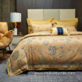 Professional solid yarn-dyed jacquards Luxury Bedding Set